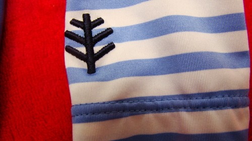 Coolibar Baby Boys Girls Size 6 Months One-Piece Baby Wave Swimsuit Blue Stripe - Picture 4 of 6