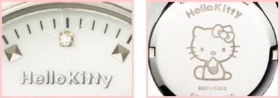 Hello Kitty 誕生３５周年記念高級ホワイトセラミック宝飾ウォッチ NEW Hello Kitty 35th Luxury White Ceramic Diamond Jewlry Watch