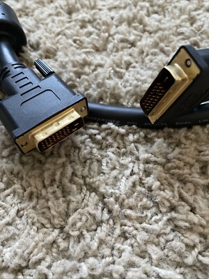 6' Ft Foot DVI-D Male Video Monitor Cable Cord THICK IN WALL Monoprice