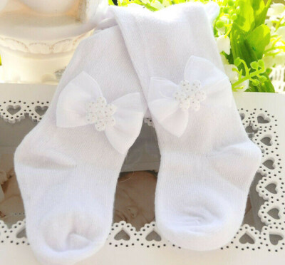 Baby Strumpfhose Weiß Taufe 50 56 62 68 74 80 86 Strumpfhosen Mit Schleife