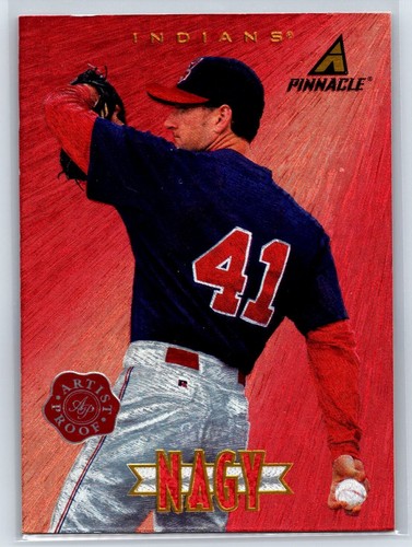 1997 New Pinnacle Artist Proof Charles Nagy #136 Cleveland Indians