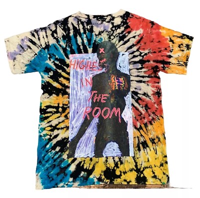 Travis Scott Cactus Jack Laflame Highest In The Room Tie Dye T Shirt Size L