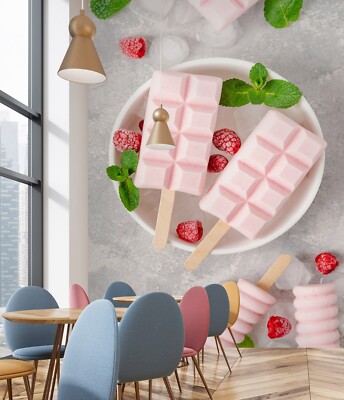 3D Eiscreme Shop C4503 Geschäft Tapete Wandbild Fototapete Handel Ann
