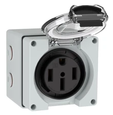 50Amp Power Outlet Box Receptacle Outdoor Dustproof Weatherproof Generators