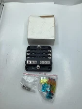 KNFRXO 6 Way Fuse Block 12 Volt Waterproof Boat Fuse Panel with LED Indicator