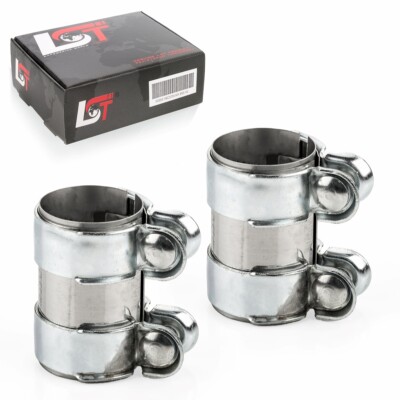 2x double clamp pipe clamp exhaust Ø 55 x 95 mm for Ford S-Max Galaxy Tourneo