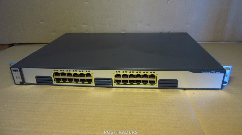 Cisco WS-C3750G-24T-S V06 Managed L3 24-Port Gigabit 10/100/1000 Switch +RM EARS