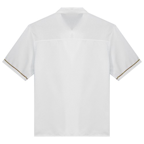 Mens Chef Jacket Coat Uniform Short Sleeve Cooker Kitchen Restaurant Work Tops - Picture 61 of 137