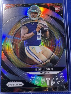 2024 Prizm Football Michael Penix Jr. Portals silver prizm rookie