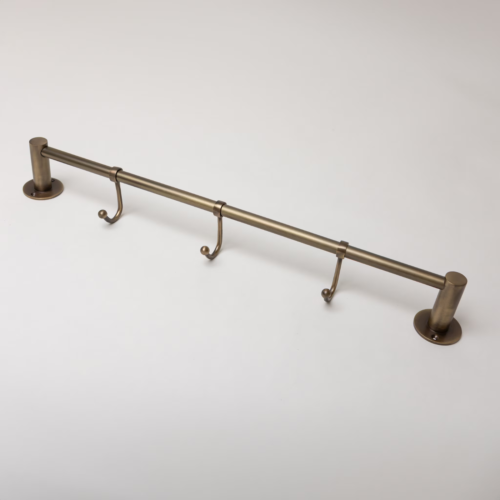 Solid Brass Kitchen Hook Rail | Utensil Hanging Rail | Wardrobe Clothing Rail | - Picture 11 of 25