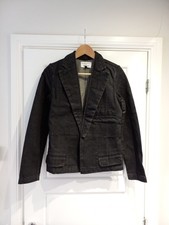 J.w. Anderson X Topshop Black Denim Jacket Size 8 Uk Immaculate