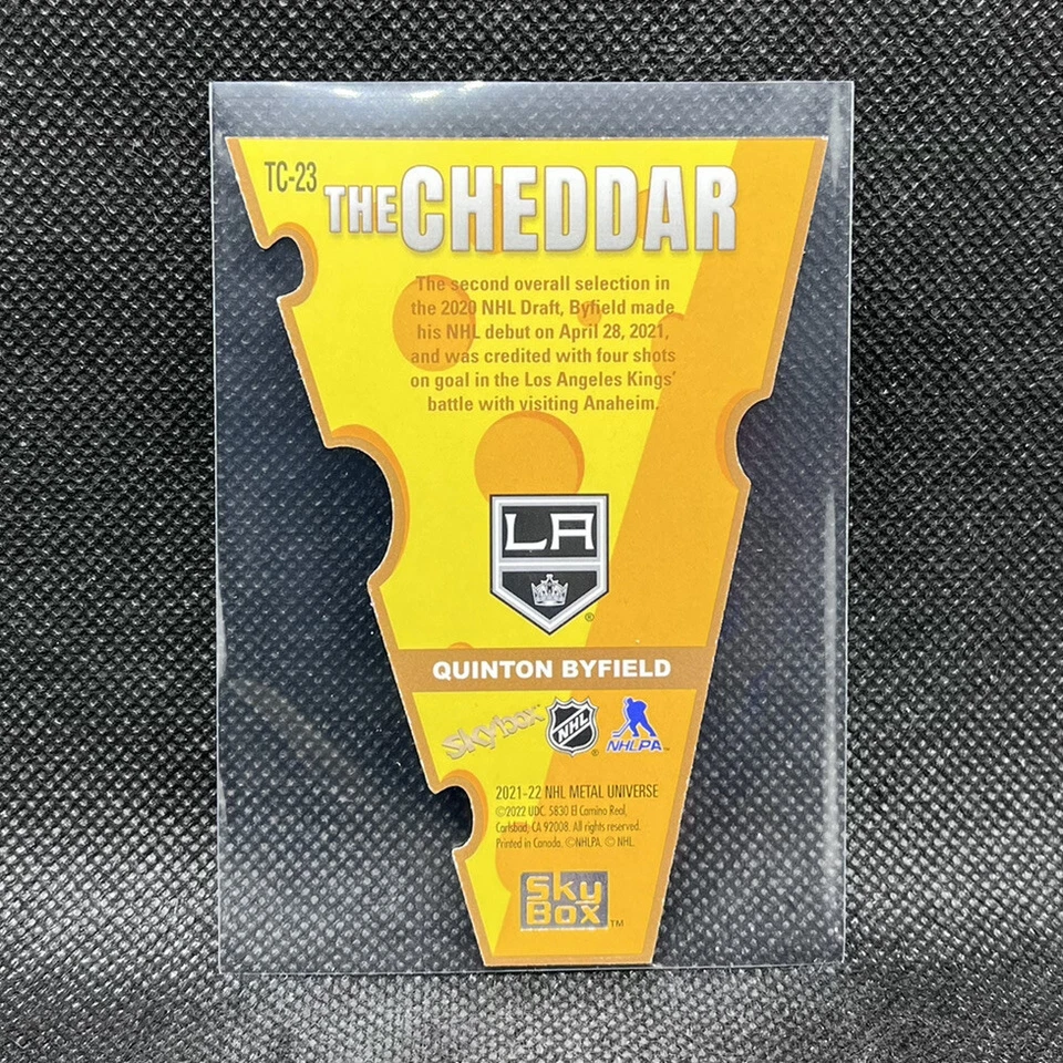 Quinton Byfield #TC-23 The Cheddar 2021-22 NHL Metal Universe Upper Deck Skybox - Image 2 of 2