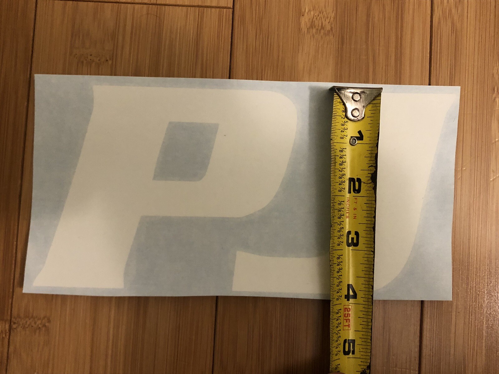 PJ Trailers Tongue Replacement 8” Stickers White (set Of 2) Gooseneck