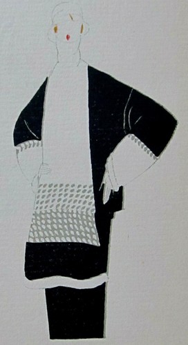 Edouard Garcia Bénito PLUMAGES pochoir édition Originale 1920 mode art-déco - Picture 5 of 12