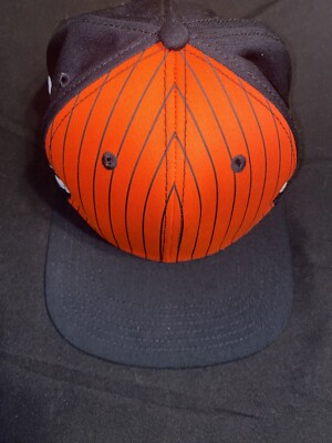 Jack & Jones Hat Orange Black Stripe Cap And Men s SnapBack One Size