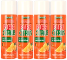 Pure Citrus Orange Air Freshener, 4oz (Pack of 4) Free Shipping Non-Aerosol