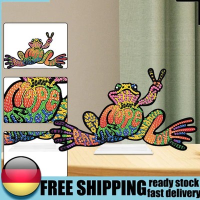 Frog 5D DIY Diamond Art Tabletop Decorations Single-Sided for Adults Beginner