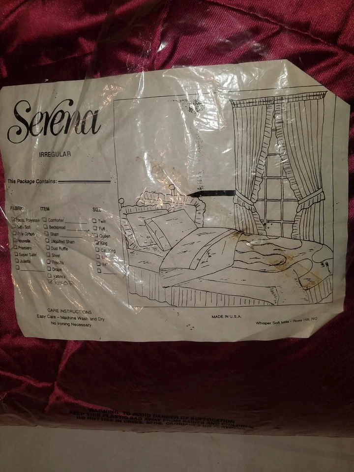 SERENA~WHISPER SOFT MILLS King BED SPREAD VELVET STYLED BOTTOM FITTED - Image 2 of 4