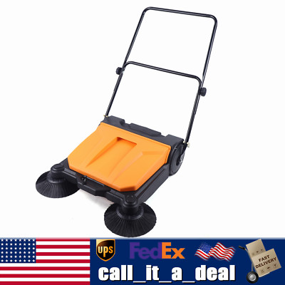 26'' FLOOR GARDEN WORKSHOP PUSH SWEEPER DOMESTIC & WET BRUSHES Cleaning Tool NEW