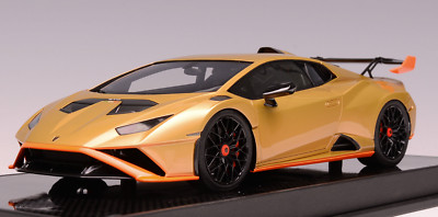 1/18 Ivy Models Lamborghini Huracan STO Gold with Orange Accent Carbon 15 pcs