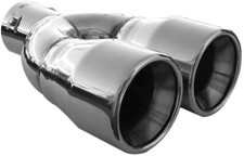 Auspuffblende Endrohr Edelstahl Doppel Für Honda Accord Civic Cr-V Jazz Integra