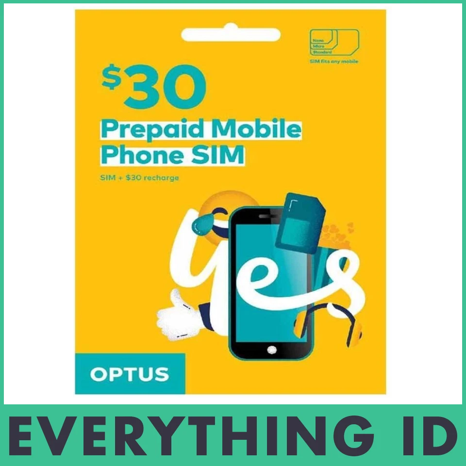 AUSTRALIAN OPTUS $35 PREPAID MULTIFIT SIM CARD KIT 3G 4G 5G STANDARD NANO MICRO - Image 2 of 2