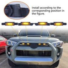 4x Raptor For 4runner Front Grill Yellow Led Grille Light 2020 2021 2022 2023