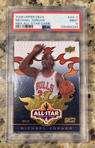 MICHAEL JORDAN 2008/09 UD ALL STAR PHOENIX INSERT CARD AS-7 GRADED PSA 9 Mint!