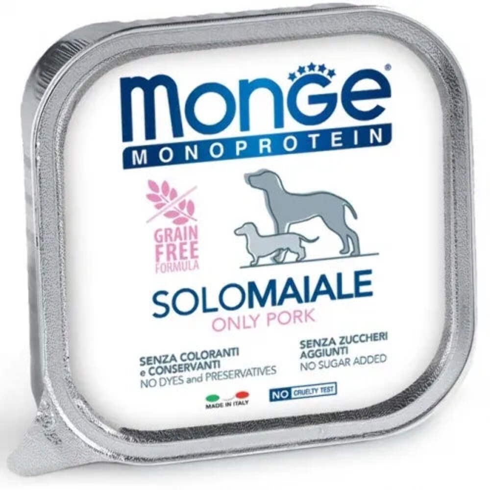 MONGE SOLO MONOPROTEICO CON MAIALE 150 GR