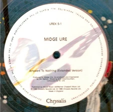 Midge Ure - Answers To Nothing (12", Single, Cle) (Very Good Plus (VG+)) Chrysal