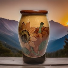 Eldreth Pottery 2017 Slip Decorated Pumpkin &...