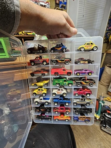 Vintage Lot Of Real Riders, Darda,kick Shifters And Key Cars Lot Of 48 W/ Case