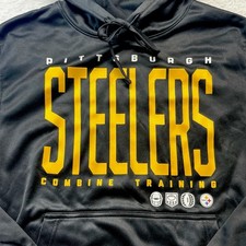 NFL Pittsburgh Steelers Hoodie Mens M Combine Training Sweatshirt Athleisure