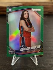 2025 Panini Prizm WNBA #103 Georgia Amoore Green Prizm RC Mystics