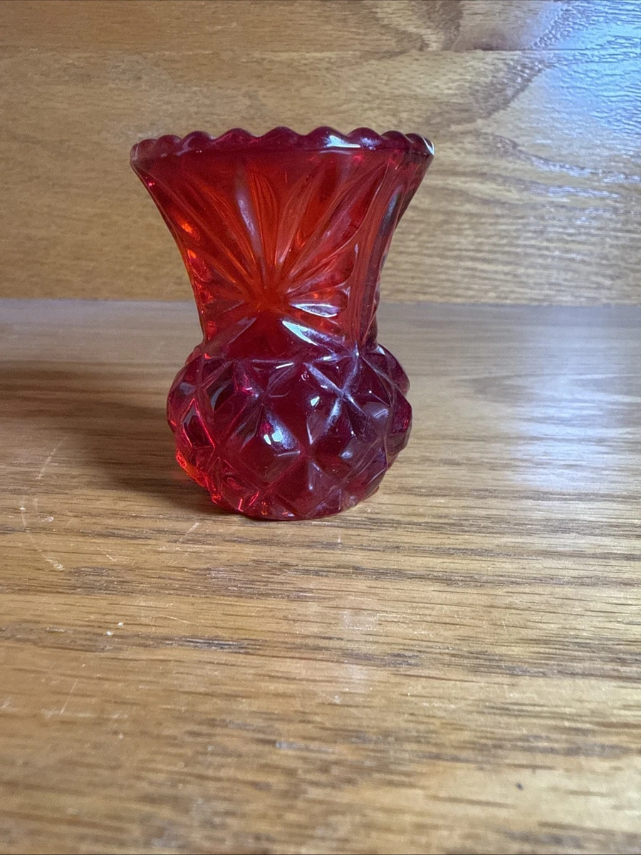 Glass Original Red Collectible Vases for sale | eBay