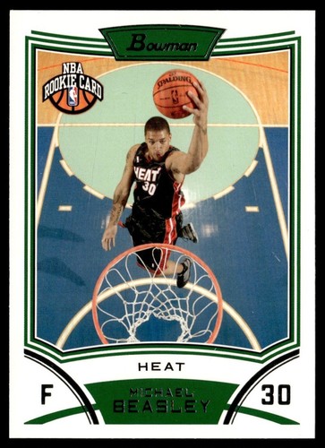 2008-09 Bowman Michael Beasley Rookie Miami Heat #112 | eBay