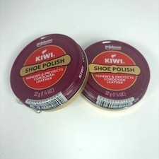 Kiwi Shoe Polish Set of 2 Cordovan Leather Renew Protect 32g 1 1/8 oz Two Tins