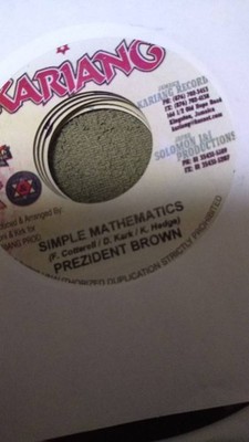 Light Reggae Beat Track Too Sweet Riddim Simple Mathematics Prezident Brown from
