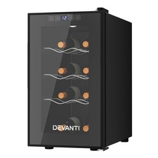 Devanti Wine Fridge Cooler 8 Bottles