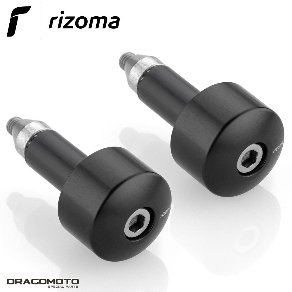 Embout de guidon Rizoma MA534B noir, l'excellence CNC pour Ducati 821
