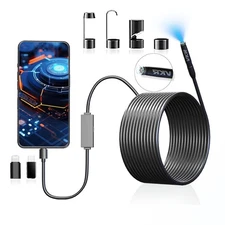 8LED USB Snake Endoscope Borescope HD Inspection Camera Scope For iPhone Android