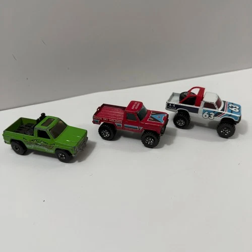 Lot of 3 Vintage Hot Wheels Trucks Diecast 1970s 1980s Metal Aspen Ski Eagle +