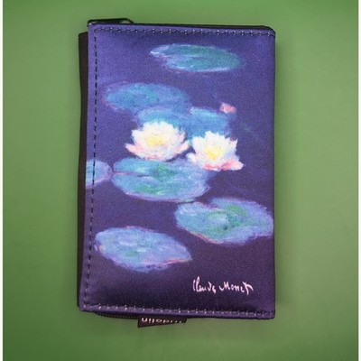 Fridolin Card Wallet Claude Monet ''Water Lilies'' Painting