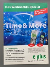 e-plus Time & More Nokia Handy Werbeanzeige 1999 Vintage Ad Werbung Reklame