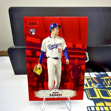 2025 Topps Stadium Club Roki Sasaki RC Red Foil #187