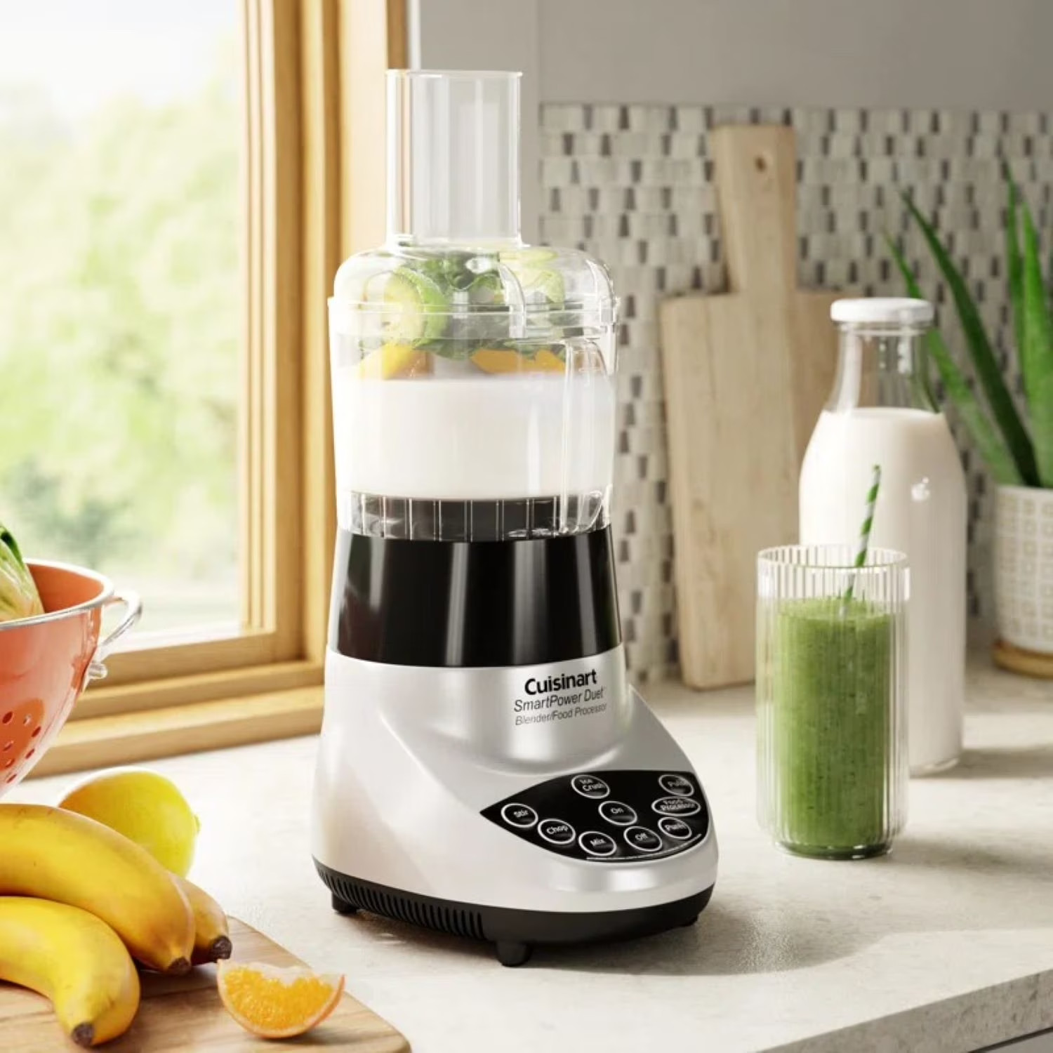 SmartPower Duet 500W Blender And Food Processor 48oz Glass Jar 7 Speeds New