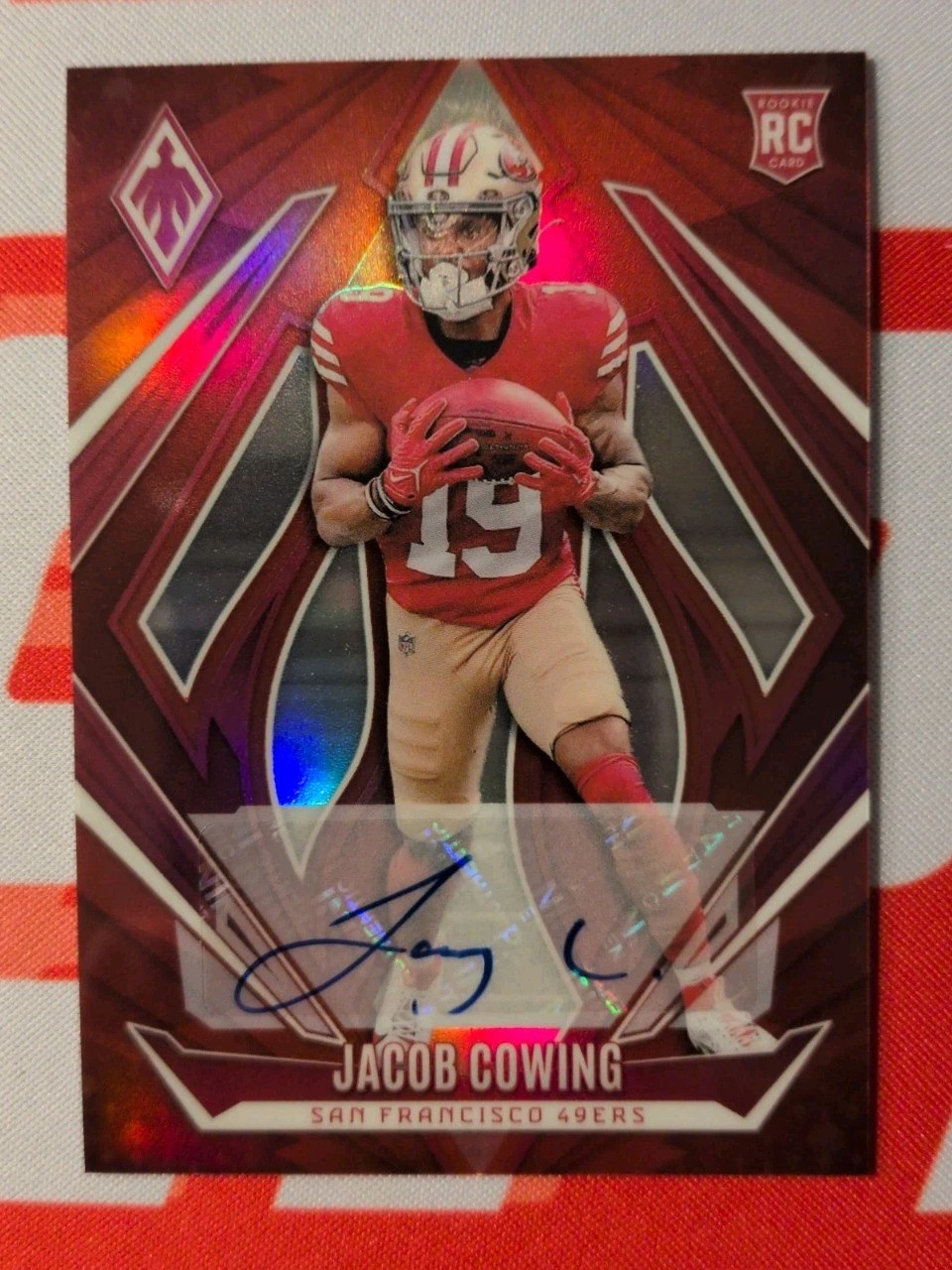 Jacob Cowing Panini Phoenix #186 Autograph-Red