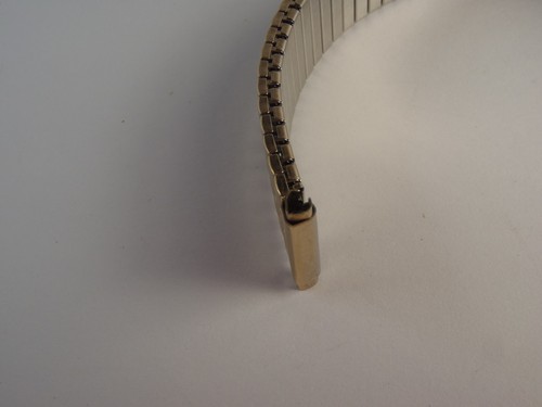 16/19mm NEW HADLEY ROMA EXPANSION Mens Curved Watch Band GOLD Micron LONG - Picture 16 of 21