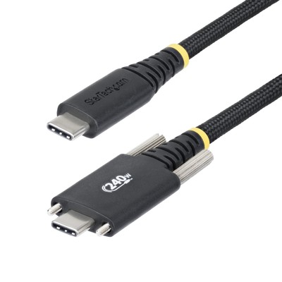 StarTech.com 10ft (3m) USB-C Charging Cable, Side Screw Locking, 240W (5A) PD EP