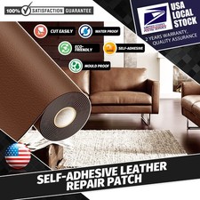 Leather Repair Tape Self-Adhesive Patch for Car Seats Couch Sofa Patch Brown